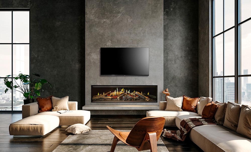 Kalfire E-one 160 F Bioetanolkaminer & elkaminer frilagd